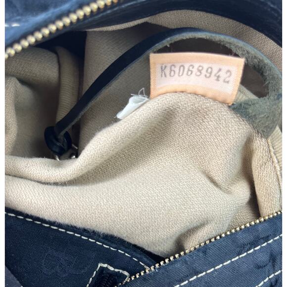 Dooney & Bourke Signature Logo Canvas Shoulder Bag Purse - Picture 10 of 10